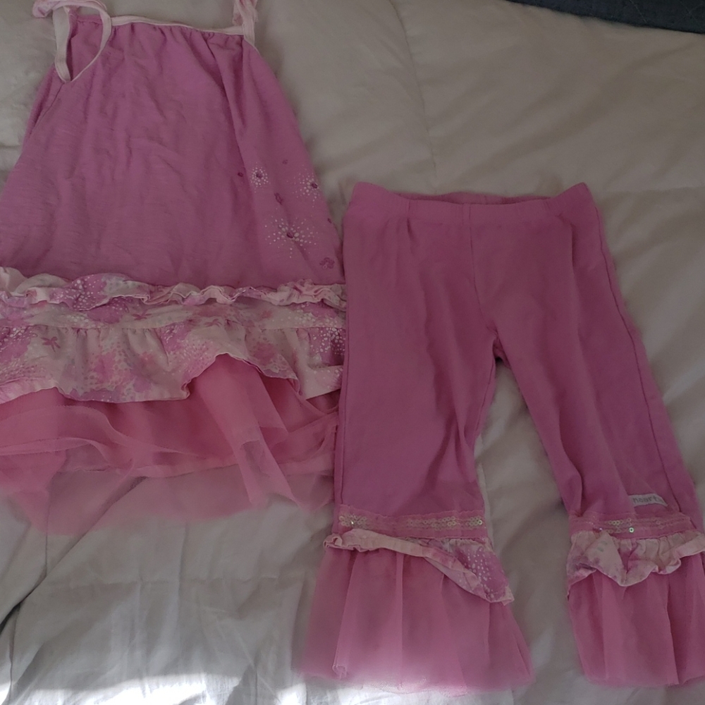 Naartjie kids 2 piece set- pink size 6